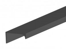 AMA Profil maner U9,aluminiu anodizat negru,3.5m