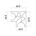 ARA Element de colt pentru rame 003 si 007