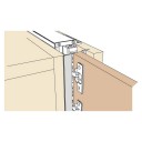 CPD Chit mascare frontal EXEDRA, gri aluminiu, L=2600mm
