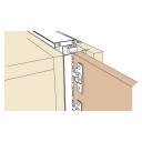 CPD Chit mascare frontal EXEDRA, alb, L=2600mm