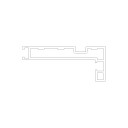 CSU Profil orizontal superior FINE 28mm,gri metal,3m