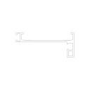 CSU Profil orizontal inferior FINE 28mm,gri metal,3m