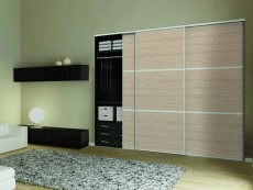 DOT Sistem usi dressing TERRA Steel argintiu panou 10mm