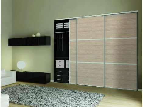 DOT Sistem usi dressing TERRA Steel argintiu panou 10mm