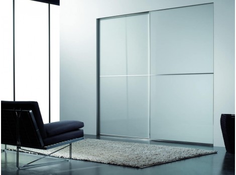 DOT Sistem usi dressing TERRA Steel-E argintiu panou8mm
