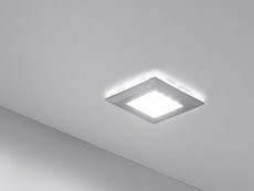 EIL Spot SQUERE 2 alu, 16LED-HE,1.2W,12VDC,53x53mm,rece