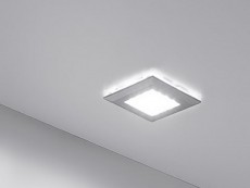 EIL Spot SQUERE 2 alu, 16LED-HE,1.2W,12VDC,53x53mm,cald