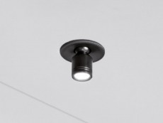 EIL Spot LED MAYA ngr, 1.2W,12VDC, alb rece, orientabil
