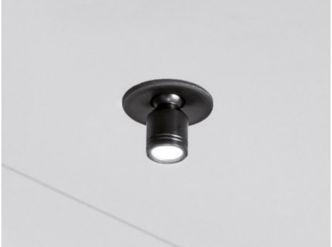 EIL Spot LED MAYA ngr, 1.2W,12VDC, alb rece, orientabil
