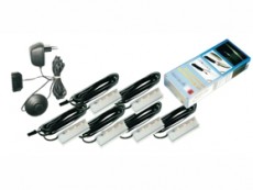 EIL Set LED raft ZETA, rosu, 6buc, trafo, cabluri