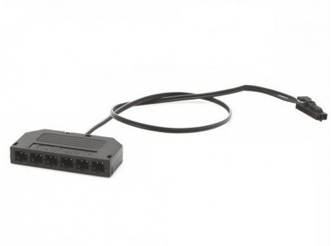 EIL Cutie conexiune 6 iesiri pt LED cu mufa tata, 0.3m