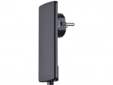 EVOline Plug stecher 250V/16A, negru