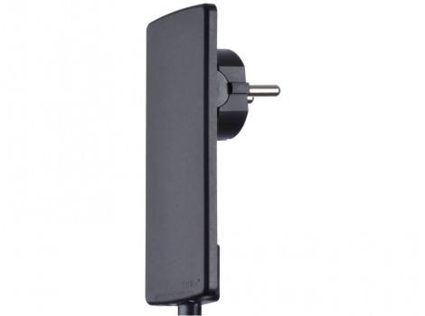 EVOline Plug stecher 250V/16A, negru