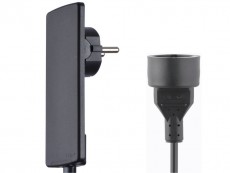 EVOline Plug prelungitor 250V/16A,1.5m,negru