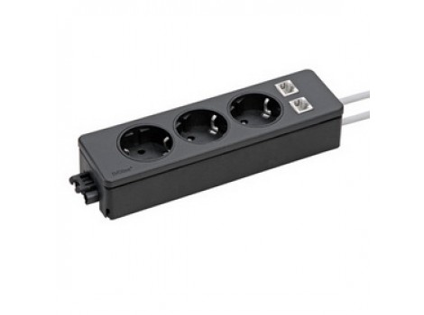 EVOline Express DATA 907 UTP 3m ecranat CAT6,negru