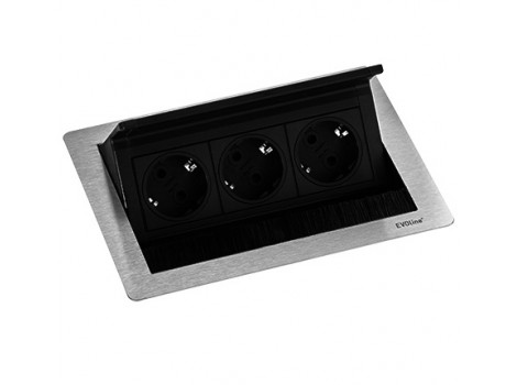EVOline FlipTop PUSH SMALL 3x250V,otel