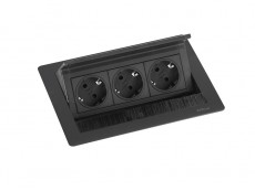 EVOline FlipTop PUSH SMALL 3x250V, negru