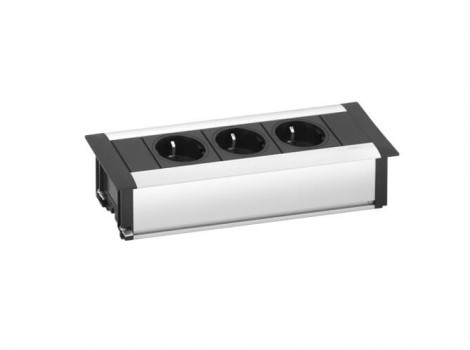 EVOline Frame Dock SMALL 3x250V,argintiu