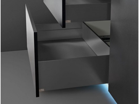 GLB Sertar LINEABOX 2 laturi,H237mm,Titanium