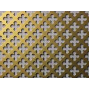 HAL Aluminiu perforat Gold GAL 04, 2000x1000x0.8mm