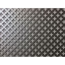 HAL Aluminiu perforat Silver SAL 02, 2000x1000x0.8mm