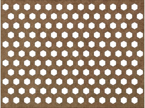 HDF Perforatia HEXAGON