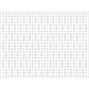 HDF Perforat LACCATO White Ariel,2800x1030x3mm