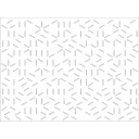 HDF Perforat LACCATO White Crazy Chicken,2800x1030x3mm