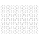 HDF Perforat LACCATO White Farfalle,2800x1030x3mm