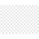 HDF Perforat LACCATO White Fiore,2800x1030x3mm