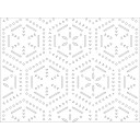 HDF Perforat LACCATO White Hexatile,2800x1030x3mm