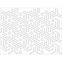HDF Perforat LACCATO White Stix,2800x1030x3mm