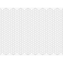 HDF Perforat LACCATO White Thonet,2800x1030x3mm