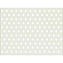 HDF Perforat LACCATO Grey Hexagon,2800x1030x3mm