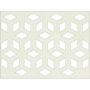 HDF Perforat LACCATO Grey Rombox,2800x1030x3mm