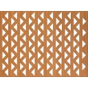 HDF Perforat LACCATO Cherry Africa,2800x1030x3mm