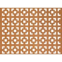 HDF Perforat LACCATO Cherry Damasco,2800x1030x3mm