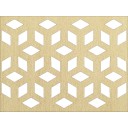 HDF Perforat LACCATO Maple Rombox,2800x1030x3mm