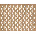 HDF Perforat LACCATO Beech Africa,2800x1030x3mm