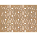 HDF Perforat LACCATO Beech Stix,2800x1030x3mm