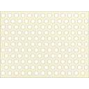 HDF Perforat LACCATO Beige Hexagon,2800x1030x3mm