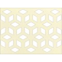 HDF Perforat LACCATO Beige Rombox,2800x1030x3mm