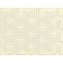 HDF Perforat LACCATO Beige Stix,2800x1030x3mm