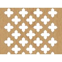 HDF Perforat LACCATO Natural Oak Gotico,2800x1030x3mm