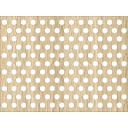 HDF Perforat LACCATO Oak Hexagon,2800x1030x3mm
