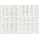 HDF Perforat LACCATO Silver Africa,2800x1030x3mm