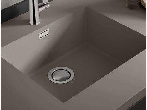 HFX Chiuveta FENIX  0718 Grigio Londra, 500x400mm, sub blat