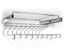 ISP Suport pantaloni ET040 extensibil,10 perechi,crom