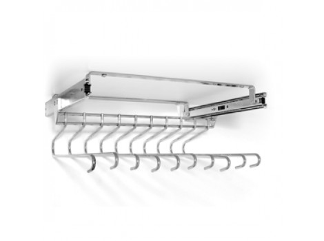 ISP Suport pantaloni ET040 extensibil,10 perechi,crom