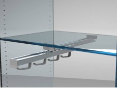 ISU Suport umeras central 405 extractibil,gri aluminiu